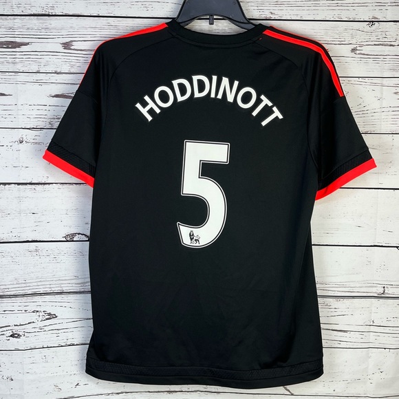 Adidas Manchester United Cheverolet Hoddinott #5 Jersey Sz Large - Picture 2 of 10
